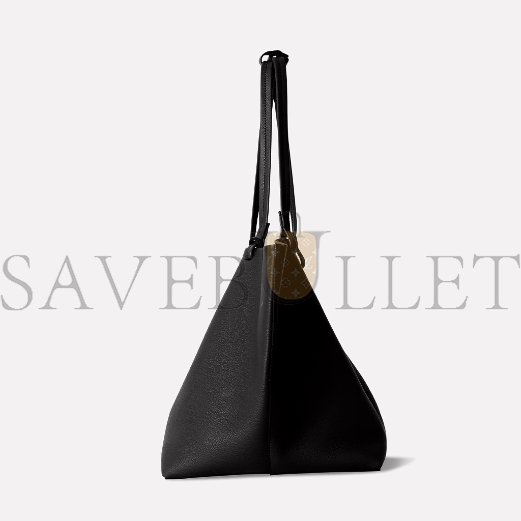 THE ROW PARK TOTE THREE BAG IN LEATHER BLACK W1272L129BLPL (48*30*25cm)